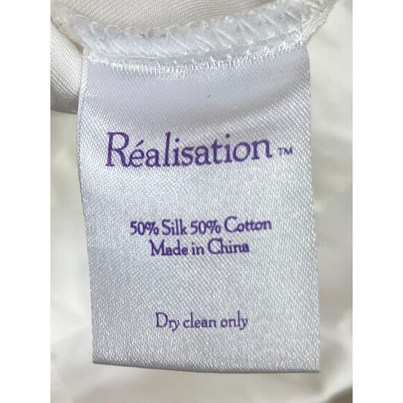 Elton John For Realisation White Jumpsuit Coveralls Overalls Women's Size Small - Picture 4 of 12